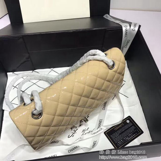 香奈兒CHANEL 升級版A1112小羊皮金銀鏈條單肩斜挎包 DSC1061